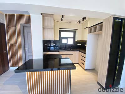 Apartment for sale in Madinaty, 108 sq m, in B15. Special finishes. 5th floor with elevator. 2 bedrooms, 2 bathrooms, reception, kitchen. Sea view, op