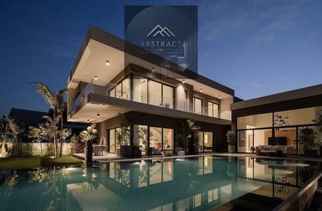 Prime location villa, fully finished, for sale inside Swan Lake Residence compound, Hassan Allam, just minutes from El Tagamoa and Mirage City, next t