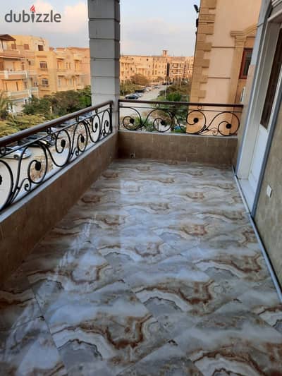Roof apartment for rent in South Academy B 220m 3rd floor no elevator 3 bedrooms 3 baths 130m terrace overlooking large park gas & water pump