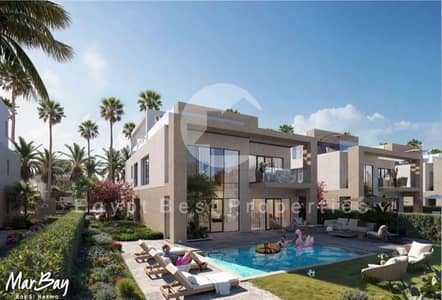 Villa للبيع  بإطلاله مباشره على اللاجون_ sea view في  marbay ras elhekma الساحل الشمالي بمقدم 5%
