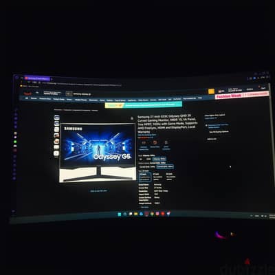 أوديسي جي 5 2K 165Hz QHD بحالة كسر زيرو بحالة ممتازة 100% للبيع