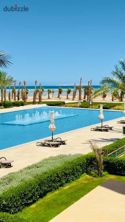 Modern 1-Bed Apartment in Mangroovy El Gouna | Pool View, Private Beach & Close to Marina