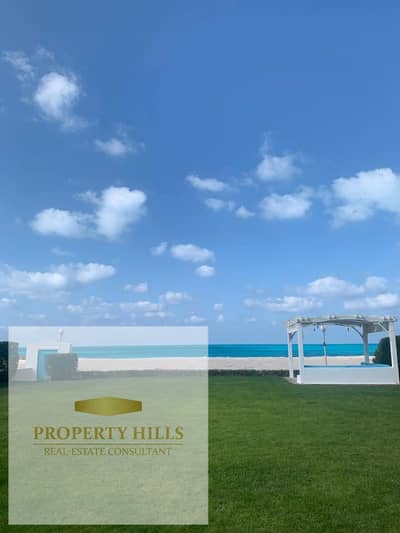 Twin House Villa for sale fully finished next to Marassi first row on the beach in installments over 15 years