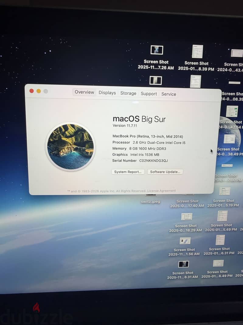 Mcbook pro mid 2014 1