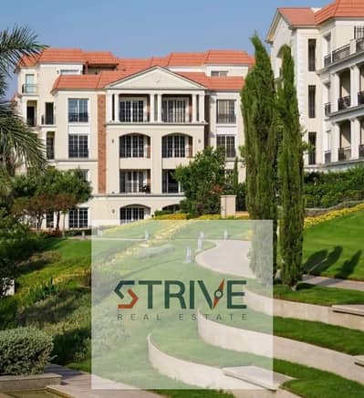 with a 40% Discount for an apartment fully finished prime location on open view in the heart of New Cairo , in compound Regent’s Square