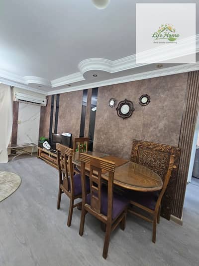 Furnished apartment for rent in Al Rehab, two bedrooms, one bathroom, near Mall 2