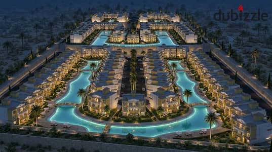 شاليه ارضي بجاردن غرفتين نوم بخصم 35% لاسيرينا الساحل شمالي كيلو165 امام طريق فوكا الجديد اميز لوكيشن في الساحل بجوار طلعت مصطفي وسور بي سور لافيستا