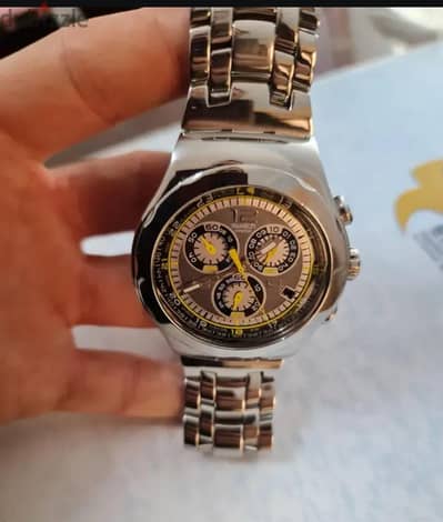 swatch Swiss original size 48 USA water resistant stainless