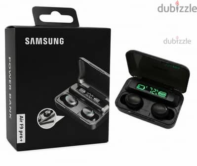 سماعة بلوتوث Samsung F9 Pro Plus بشاشة ديجيتال وعزل ضوضاء