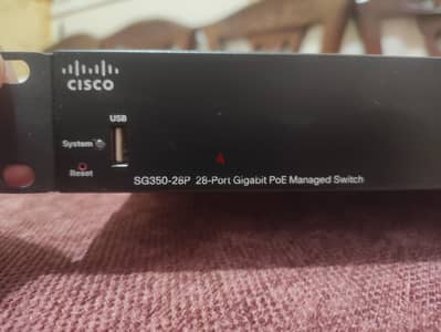 Cisco SG350-28 Port Gigabit PoE Managed Switch
