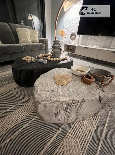 باقل من سعر الماركت لسرعه البيع دوبلكس شاليه تشطيب كامل بالمطبخ و التكييفات Lagoon view ريسيل بلايا غزالة الساحل الشمالي بتقسيمه مميزة جاهزه للمعاينه