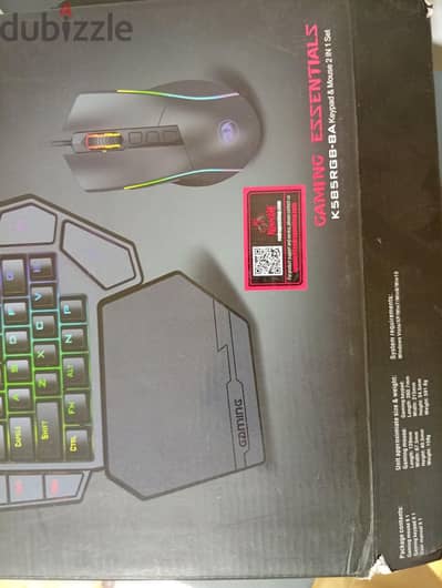 one handed keyboard and mouse combo