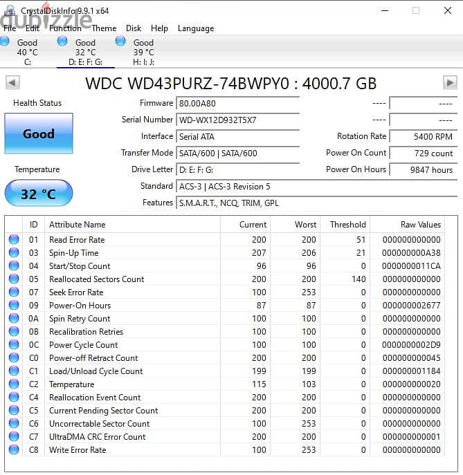 4TB WD Purble 2