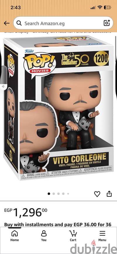 Funko pop the god father with box