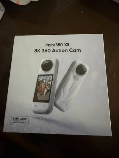 Insta360 X5 8K 360 Action Camera – Limited edition (Satin White)– NEW