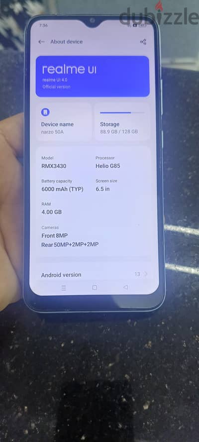 Realme Narzo 50A