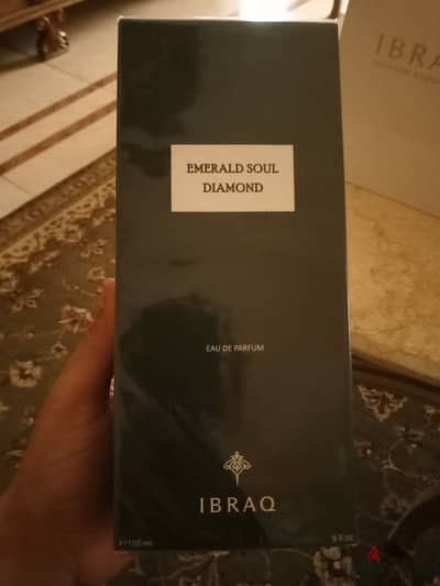 مسك وارد السعوديه (بلمسة عنبر) متبرشم 150 مللي Ibraq Emerald Soul Dia