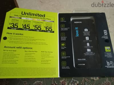 Nokia G300 5G وارد أمريكا بلمعته كالجديد  شاشه 6,5 بوصه مساحه 64 جيجا