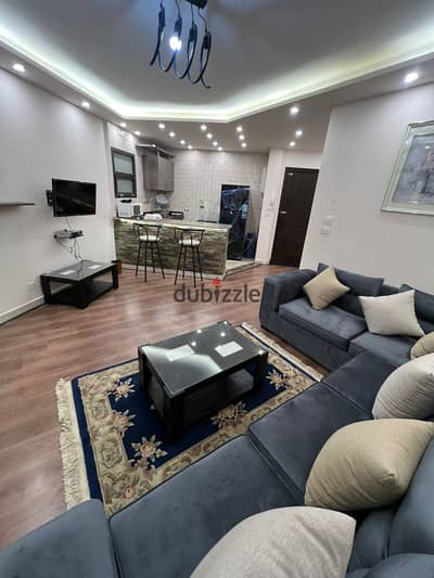 Studio for rent 60 sqm with garden ultra super lux finishes hotel-style furniture at a special price in one of the finest phases of Al Rehab 5th Phase