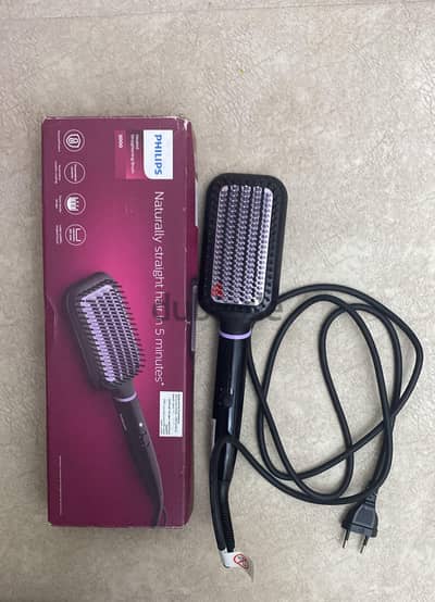 مكواة/فرشاة فرد شعر Philips الأصلية بحالة ممتازة