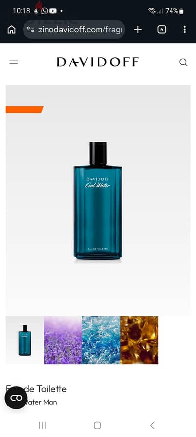 davidouf cool water perfume
