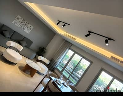 Fully furnished ground-floor apartment with 120 sqm garden in CFC Living. 220 sqm, 3 bedrooms, 3 bathrooms, laundry room. Annual lease only. $2,500/mo