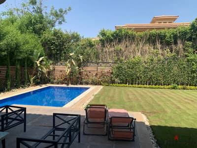 Luxury detached villa in Al-Rehab Hills, high-end finishing, fully furnished and equipped