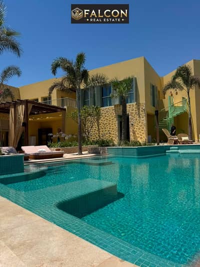 فيو خيالي على البحر من الرووف +Private Lagoon فيلا للبيع رملة الساحل الشمالي جوار ألماظة باي وسيزر سوديك سيدي عبدالرحمن Ramla North Coast Ras El Hekma