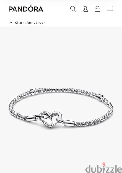 Pandora bracelet Silver انسيال باندورا فضه اصلي