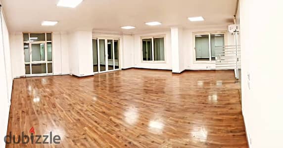 Administrative headquarters for rent with air conditioning on Makram Ebeid Street 300m 4 rooms licensed administrative in modern administrative tower companies only in Nasr City