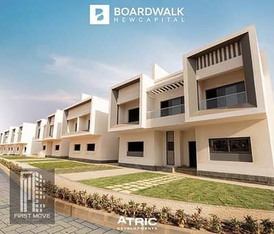 Ready-to-move-in villa in a prime location with a garden, 283 sq m, in the New Administrative Capital, with a 50% discount, near the investors' area i