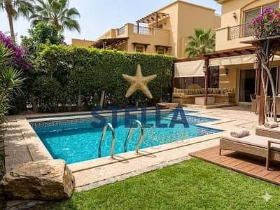 Standalone Villa for Sale in Stella Di Mare | Third Row from the Sea, Private Pool & 300 SQM Garden