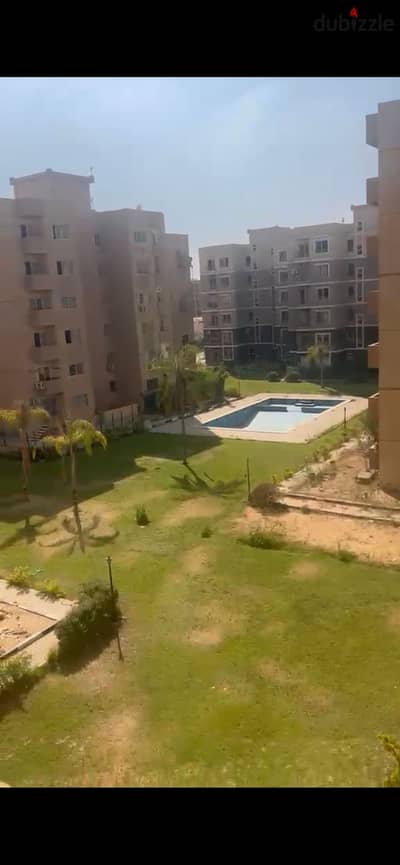 A semi-finished apartment with a pool in Parkville Compound, water meter, electricity meter