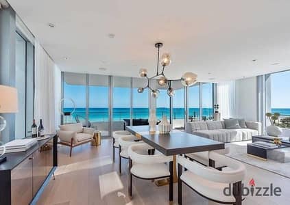 first row chalet fully finished sea view lowest price for sale in Ras Elhekma North Coast Salt