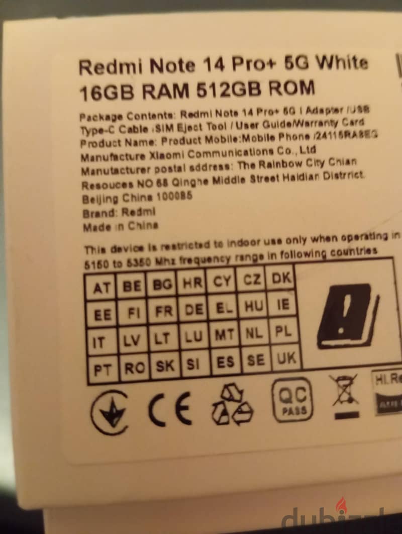 Xiaomi Redmi note 14 Pro plus 5G 3