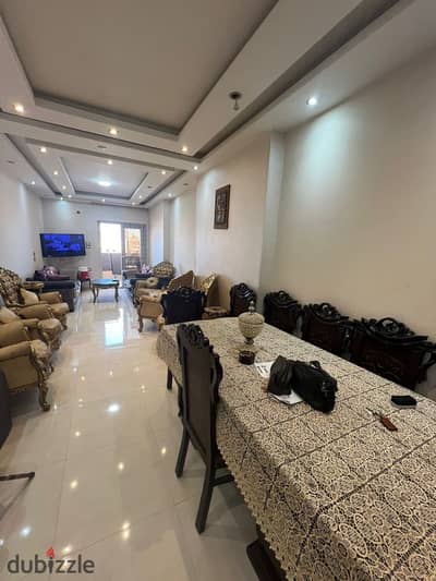 For rent, a 160 square meter apartment on Hassan Radwan Street, sixth floor, new tower