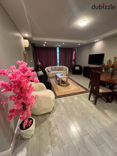 Furnished, air-conditioned hotel-style apartment next to City Stars, available for daily and monthly rent for families. Excellent location in Nasr Cit