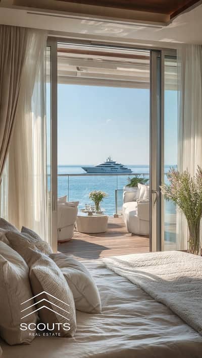 Seaside chalet in the newest licensed marina on the North Coast Salt Marina developed by Misr Development for sale with installments over 10 years