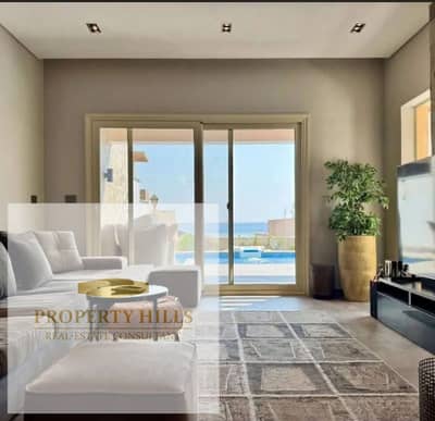 A fully finished ground-floor chalet with a garden and a stunning sea view is available at an exceptional price in Sidi Abdel Rahman next to Amwaj