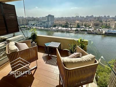 Invest in dollars annual return up to 22% directly on Nile in hotel studio on Maadi Corniche receive now , rent-out firnished , fully finished ,AC'S