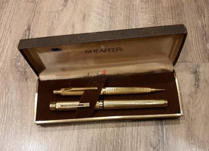 Sheaffer300Herringbone23K Gold Filled NOS 1970sInlaid 14K Nibامريكي اا