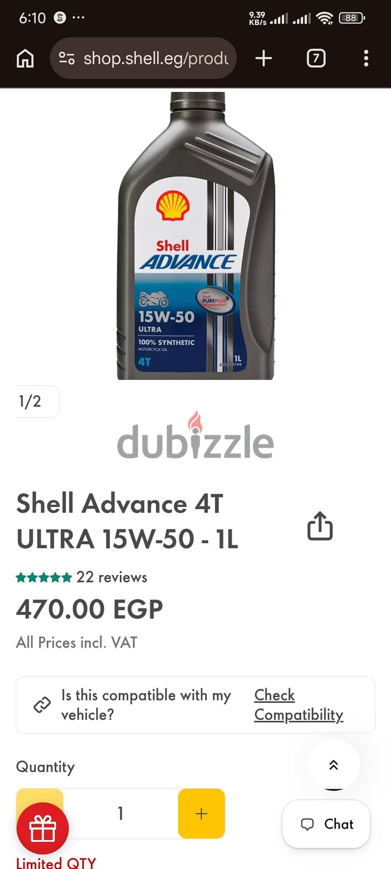 shell Advance 15W-50 ultra 1
