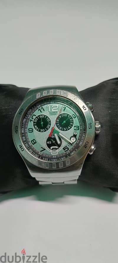 ساعة سواتش ايروني سويسري اصلي swatch irony chronograph swiss made