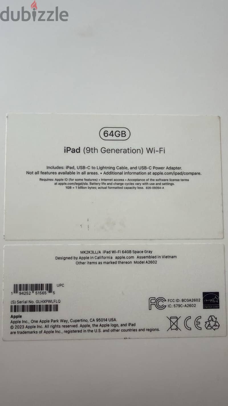 ipad 9th Gen used 2