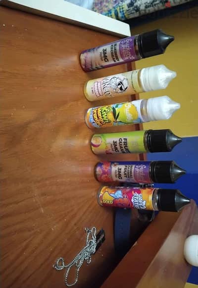 6x E-liquid bundle 3mg freebase 70/30 (includes 1 0mg)