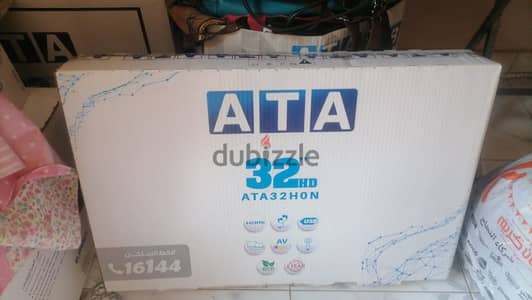 فرصة. . شاشة ATA ليد 32 بوصة جديدة زيرو بالكرتونة - موديل ATA32HON 