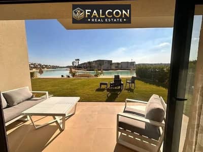 شاليه VIP بمقدم 800 ألف للبيع فى ازها راس الحكمه Direct Crystal Lagoon متشطب بالتكيفات بالتقسيط على 10 سنوات بجوار سيلفر ساندس والماظه باي Azha North