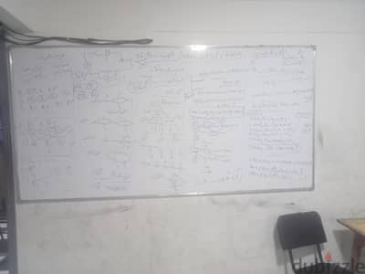 عدد 2 سبورة مقاس 2.4م فى01.2م وجهين بحالة جيدة جدا