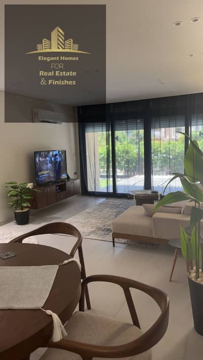 145 SQM Fully Furnished Ground Floor Apartment with Garden for Rent in Azad, New Cairo