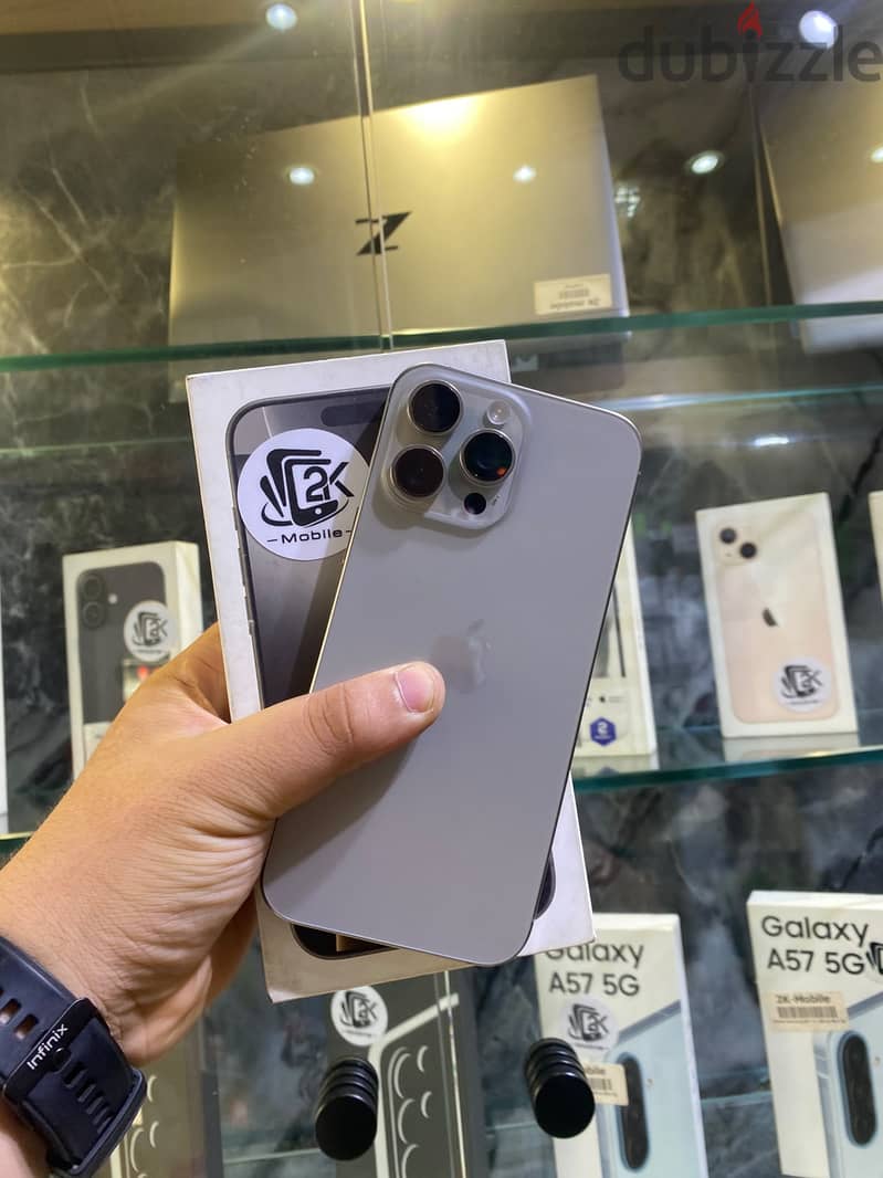 IPHONE 16 PRO MAX 256 USED GRAY 90 BATTERY 3